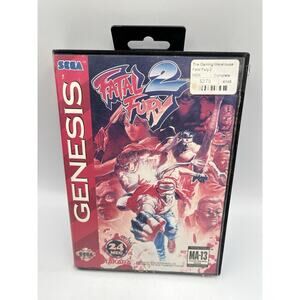 Fatal Fury 2 (Sega Genesis, 1994) With Box Tab - Authentic - Tested - Works!